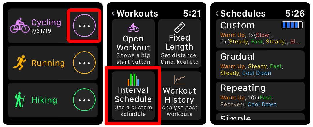 Interval running sales apple watch app
